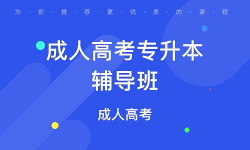 成人学历提升辅导