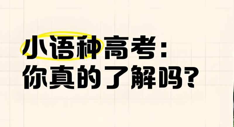 高考小语种 高考小语种