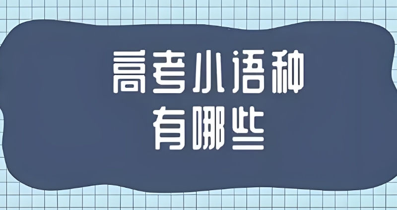 高考小语种 高考小语种