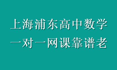 上海浦东高中数学一对一网课靠谱老师选择：5大标准+避坑清单